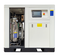 Compresseur d'air à vis sans huile 5,5 kW 7,5 kW 11 kW avec variateur de vitesse et moteur pour l'alimentation en air propre industriel
