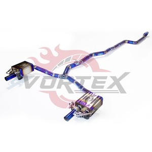 ท่อไอเสีย Vortex Mercedes-Benz E200 E300 W213 ปี 2017-2023 ไทเทเนียม Valvetronic Catback สีฟ้าเบิร์นท์ หนา 1.2 มม. รับประกัน 24 เดือน - Product Image 6