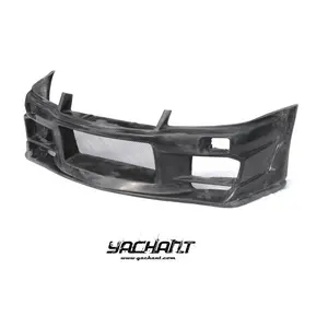 Ticaret güvencesi FRP Fiber cam araba tamponları vücut kiti için Fit 1999-2002 Skyline R34 GTR DL stil ön tampon