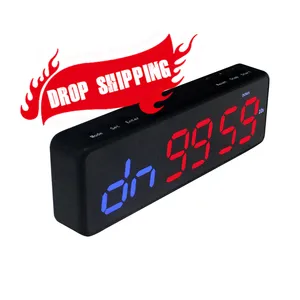 DROP SHIPPING磁性个性化充电黑色小计时器健身秒表健身教练计时器