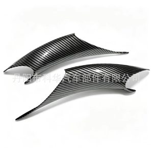 Cubiertas para manijas de puerta Oliver, patrón de fibra de carbono negro, para BMW Serie 4, Serie 3, fácil instalación Lr - Product Image 4