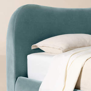 Modern Solid Wood Soft <b>Bed</b> Upholstered <b>Platform</b> <b>Bed</b> Frame King Size Oak - Product Image 5