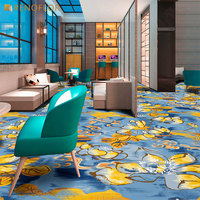 Tapis Axminster sur mesure Tapis Axminster de luxe pour hôtels 5 étoiles Revêtement de sol tissé pour salle de banquet