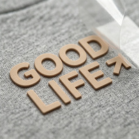 Étiquette de transfert de logo en silicone de haute qualité, personnalisée, estampée à chaud, logo de marque en relief 3D, étiquette de transfert pour vêtements