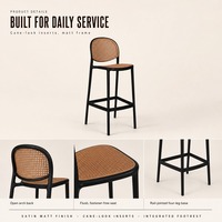 Chaises de bar en plastique durables, légères et écologiques, de style moderne et contemporain, à pieds hauts, pour usage commercial, vente en gros