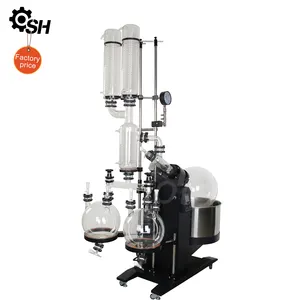 Double condensing rotary evaporator corrosion-resistant and rust proof AC motor