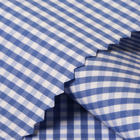 Tissu extensible de luxe teint en fil, coton, nylon, élasthanne, tissé à rayures et à carreaux, pour la confection de chemises et vêtements pour hommes