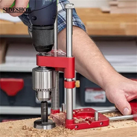 Localisateur de perçage réglable pour le travail du bois, mini perceuse d'établi, localisateur de poinçonnage réglable