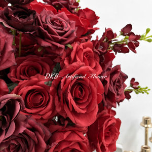 Bola de flores artificiales más popular de 2025, Bola de flores rosas rojas de alta calidad para decoración de bodas - Product Image 4