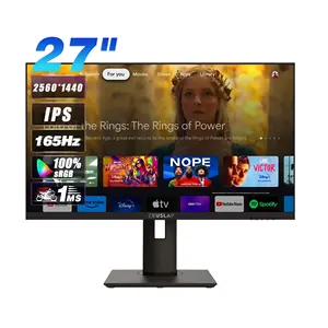 Neuer 27-Zoll 165Hz Gaming-TV-Monitor mit RGB-Licht-IPS-Panel für Desktop-Features HDR und Lautsprecher 100 % SRGB breites Farbspektrum