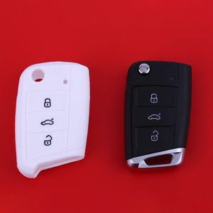 Accessoires de clé de voiture pour Tiguan GLV et <span class=keywords><strong>Volkswagen</strong></span> Golf 7 Housse de protection de clé et étui en silicone - Product Image 2