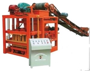 เครื่องทำบล็อกคอนกรีตอัตโนมัติรุ่น QTJ4-26C, เครื่องทำอิฐปูพื้นพร้อมเครื่องวางซ้อนอัตโนมัติ - Product Image 4