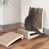 Planche à gratter pour chat en forme de L grattoir à chat détachable pour chats griffe de meulage jouet d'escalade fournitures de meubles pour animaux de compagnie