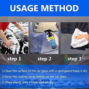 Revêtement d'étanchéité céramique brillant et cire de finition, spray automobile extrêmement hydrophobe pour voitures, VR, motos, bateaux, VTT - Product Image 4