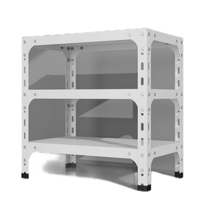 Giá để đồ bằng sắt, kệ kho bằng thép đen, kệ nhà bếp đa năng, kệ góc lắp ráp không cần bu lông, kệ góc có rãnh - Product Image 2