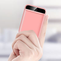 Batterie externe 10000 mAh, chargeur portable, écran LED, charge rapide, ultra-mince, double USB, batterie externe en aluminium pour les voyages
