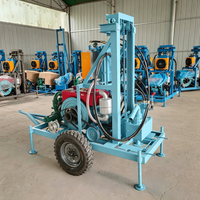 Équipement de forage de puits d'eau domestique, machine de forage de puits portable à moteur diesel