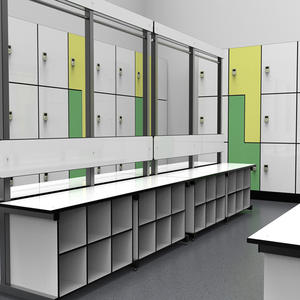 अनुकूलित आउटडोर इलेक्ट्रॉनिक लॉकर एचपीएल धातु अलमारी कर्मचारी लॉकर कॉम्पैक्ट टुकड़े के साथ - Product Image 5