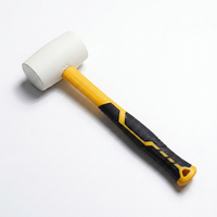 Marteau en caoutchouc blanc élastique Zhengtong pour l'installation de carreaux de céramique, qualité industrielle, bricolage, poignée en plastique antidérapante, OEM 1