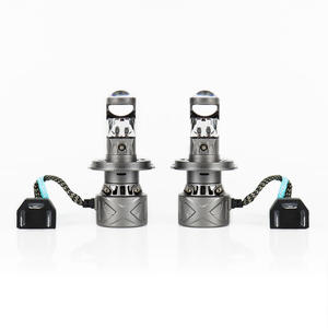 H4ミニLEDプロジェクターヘッドライト電球レンズ付きH4 9005 9006 6000K LED電球車用 - Product Image 2