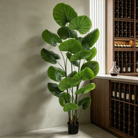 Immergrüne Hochzeitsblumenarrangements Künstliche Palme Kunstpflanze Büro- und Heimdekoration Accessoires Babyparty-Dekoration