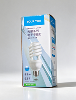 Boîtes personnalisées en kraft avec fond inserté pour l'emballage des ampoules LED avec logo personnalisé