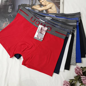 Venta al por mayor de ropa interior cómoda de algodón para hombres, bóxer de patrón largo que absorbe la humedad, Bóxer antibacteriano para hombres - Product Image 5