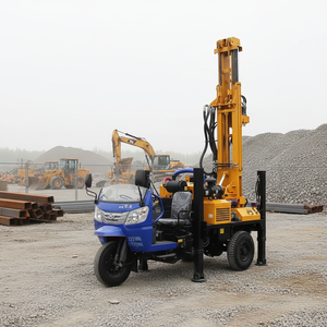 고품질 230m 깊이 유압 삼륜차 심해 우물 시추 장비 <span class=keywords><strong>DTH</strong></span> 시추 판매 - Product Image 1