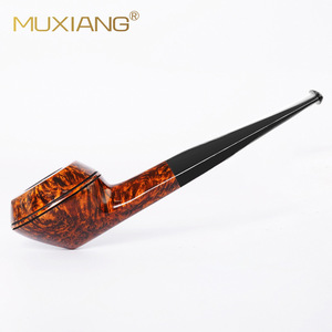 Tobacco Pipe Bent Type Oak Wood Smoking Pipe For Men Traditional Heathers Style Pipe Gift - Product Image 2