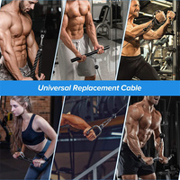 Câble de gymnastique réglable système de poulie de Fitness câble métallique en acier pour Machine à domicile bras de poids Biceps équipement d'entraînement de levage 5mm