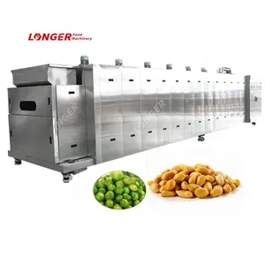 LFM Green Pea Roaster Roasted Peanut Food Cooling Conveyor Nuts Roasting Machine for Gas