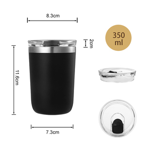 Vente chaude Eveich Écologique En Gros Boisson Directe Tasses <span class=keywords><strong>À</strong></span> <span class=keywords><strong>Café</strong></span> 350ml En Acier Inoxydable Double Paroi Étanche Personnaliser Logo - Product Image 2