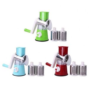 เครื่องหั่นชีสแบบหมุนมือ 3 in 1 สแตนเลส พร้อมที่หั่นผักแบบวงกลม - Product Image 4