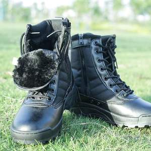 स्टॉक स्वैट में ज़स्टेप ZS-H108 माइक्रोफाइबर चमड़े के शीतकालीन जिपर लड़ाकू बूट जंगल चढ़ाई करना रेगिस्तान सामरिक जूते - Product Image 6