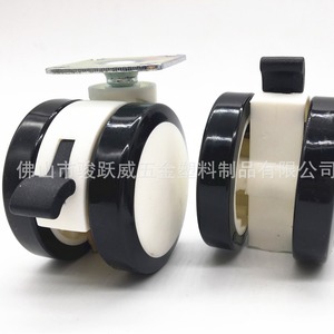 Junyuewei Rigid Caster With Brake 60mm Diameter Silent Wear Resistant For Furniture - Product Image 1