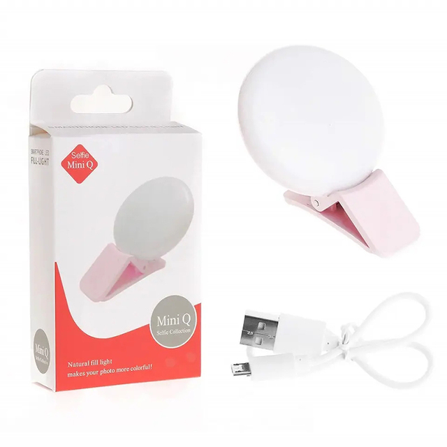 Highlight Led Make up Smartphone Selfie Ring Light for Cell Phone Clip on Mini Ring Light