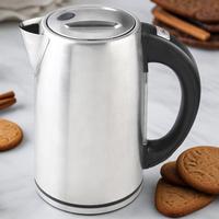 Bouilloire à eau chaude électrique portable conception acier inoxydable vente en gros hôtel moderne 1.7 litres mécanique 2000w