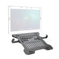 Support VESA pour ordinateur portable, plateau métallique extensible, support de fixation pour ordinateur portable, réglable en hauteur, pliable, portable