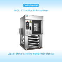 Horno Rotatorio de Convección a Gas JH 5R de 5 Bandejas, Calentamiento Rápido en 12 Minutos para Pizza, Bagel, Donut, Pequeña Fábrica