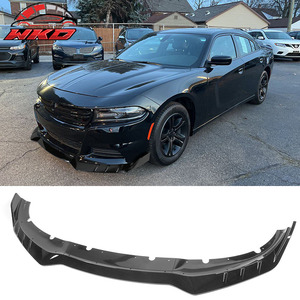 Fits For Dodge Charger 15-23 V3 Style Front Bumper Lip <b>Splitter</b> Gloss Black 3PCS ABS Auto Parts Automotive Accessories - Product Image 1
