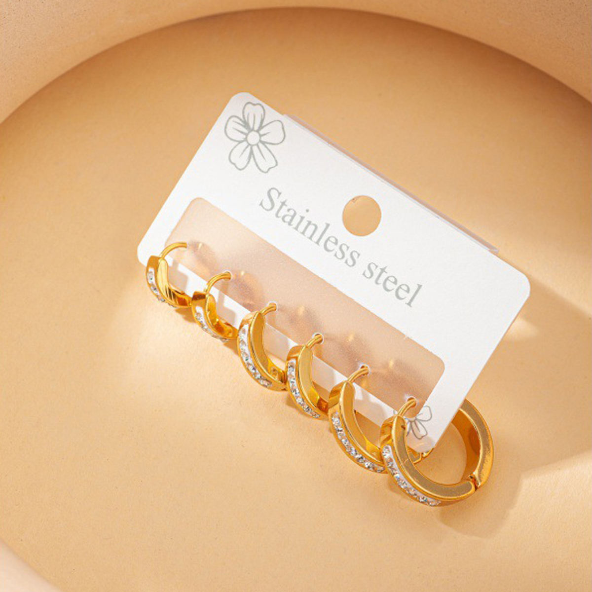 Boucles d'oreilles en forme de C - Or