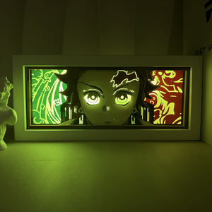 Nueva caja de luz de Anime 3D, lámpara Led de talla de papel, 16 colores, sombra de Manga de dibujos animados, caja de luz brillante, lámpara de mesa para niños, regalo para Amiga - Product Image 5