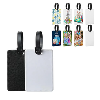 AQM Sublimation étiquettes à bagages vierges sac de voyage blanc étiquettes à bagages bricolage cadeau de noël