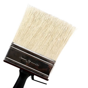 Ensemble de pinceaux pour peinture murale et <span class=keywords><strong>plafond</strong></span>, manche en plastique industriel, OEM, poils en mousse rechargeables, 4 pouces, pour polissage du béton et de la chaux blanche - Product Image 1