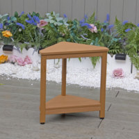 Chaise de jardin de patio imperméable de haute qualité en plastique triangulaire petite table de bord meubles d'extérieur TABOURET DE DOUCHE