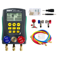 DUOYI DY517-TK Probador de Fugas de Vacío y Temperatura de Alto Rendimiento, Kit de Herramientas Digitales para Sistemas HVAC, Manómetro de Plástico 0-6000 KPa +/-0.5%