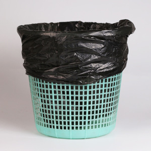 Sacs poubelles jetables pour la maison, 45x50 cm, taille moyenne, noirs, perforés, 50 pièces, épaissis - Product Image 1