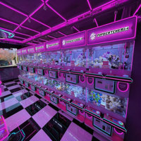 Machine de jeu à griffes pour attrape-peluches, pour divertissement familial, centre commercial, salle d'arcade, parc d'attractions, personnalisable