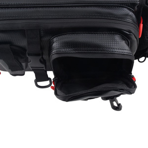 Sac à dos tactique en PVC noir 30L sac de pêche en plein air polyvalent avec bretelles étanches en polyester expédié au Vietnam - Product Image 5