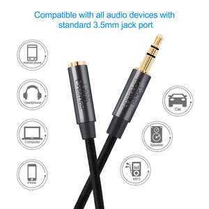 Câble <span class=keywords><strong>audio</strong></span> AUX 3,5 mm Cablecreation, câble d'extension <span class=keywords><strong>audio</strong></span> <span class=keywords><strong>pour</strong></span> <span class=keywords><strong>casque</strong></span> 3,5 mm mâle vers femelle - Product Image 6